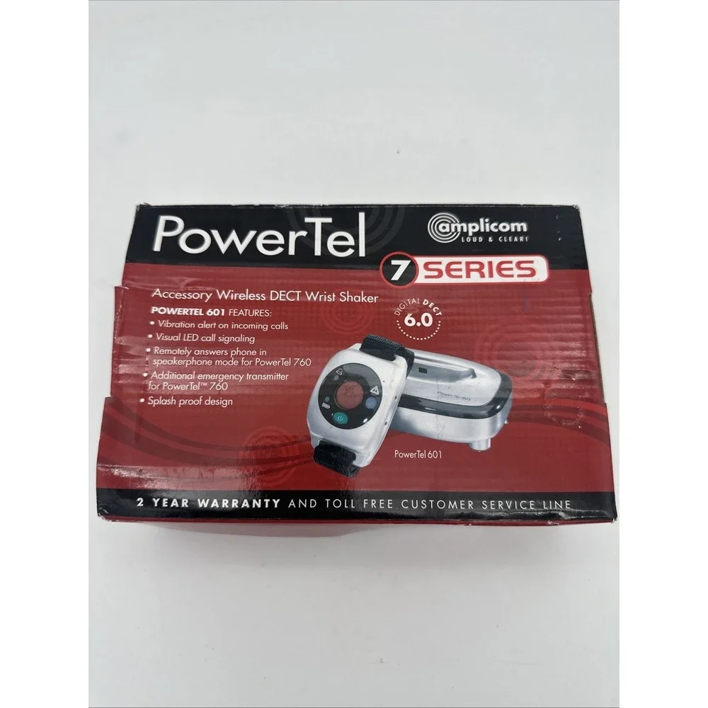 Amplicom PowerTel 601 Wireless DECT‎ Wrist Shaker NEW